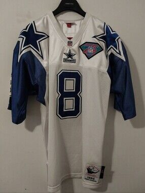 Mitchell & Ness Dallas Cowboys Troy Aikman 1994 75th Patch Size 52